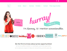 Tablet Screenshot of hurraymedia.com